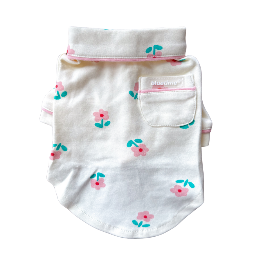 Chemise de pyjama à motifs floraux