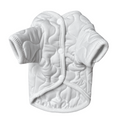 Quilted Button-Up Coat - White