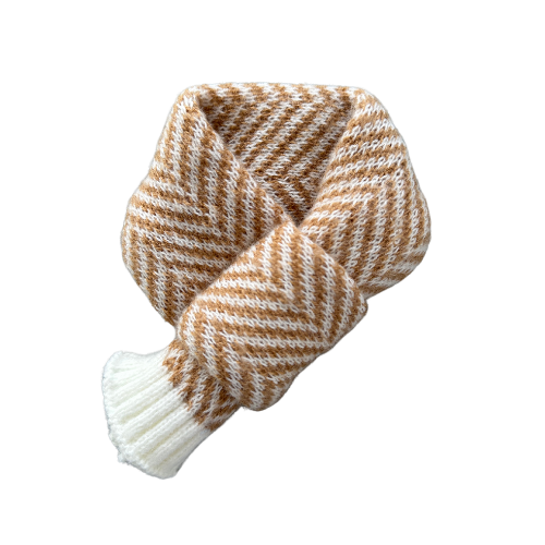 Zig Zag Beige Scarf