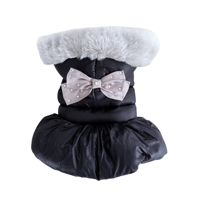 Puffer Bow Dress Jacket