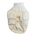 Pull en maille et dentelle crème