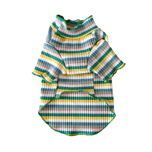 T-shirt rayé - Vert