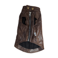 Veste sans manches en similicuir