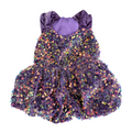 Robe violette à paillettes