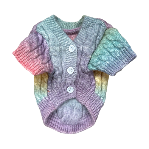 Multi Colored Knit Cardigan