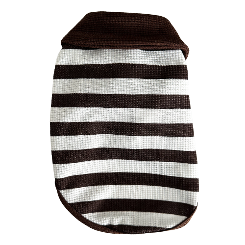 Striped Polo - Brown