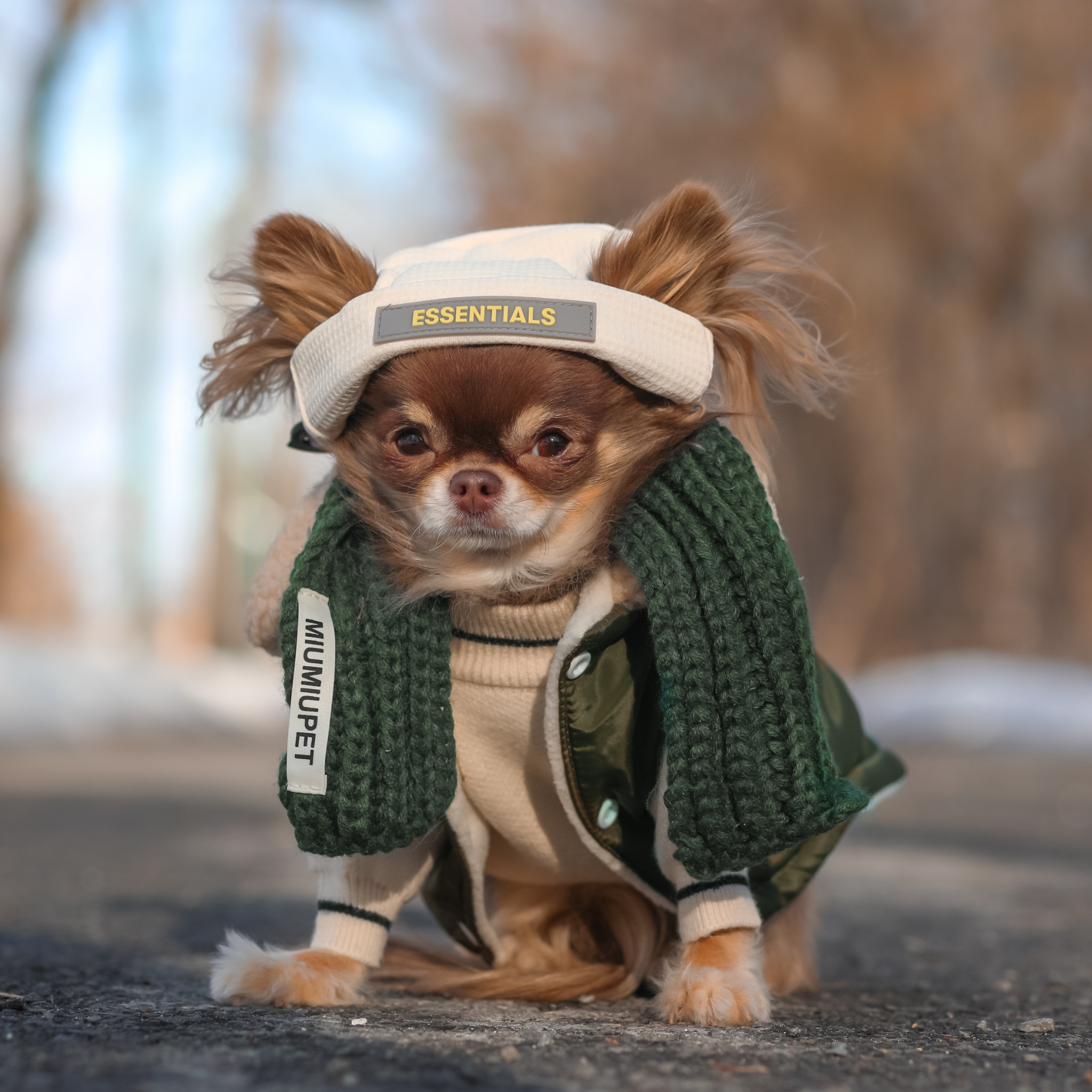 Khaki Fleece Coat