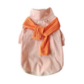 Striped Tee with Scarf - Orange