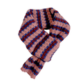 Foulard rayée rose et bleu marin