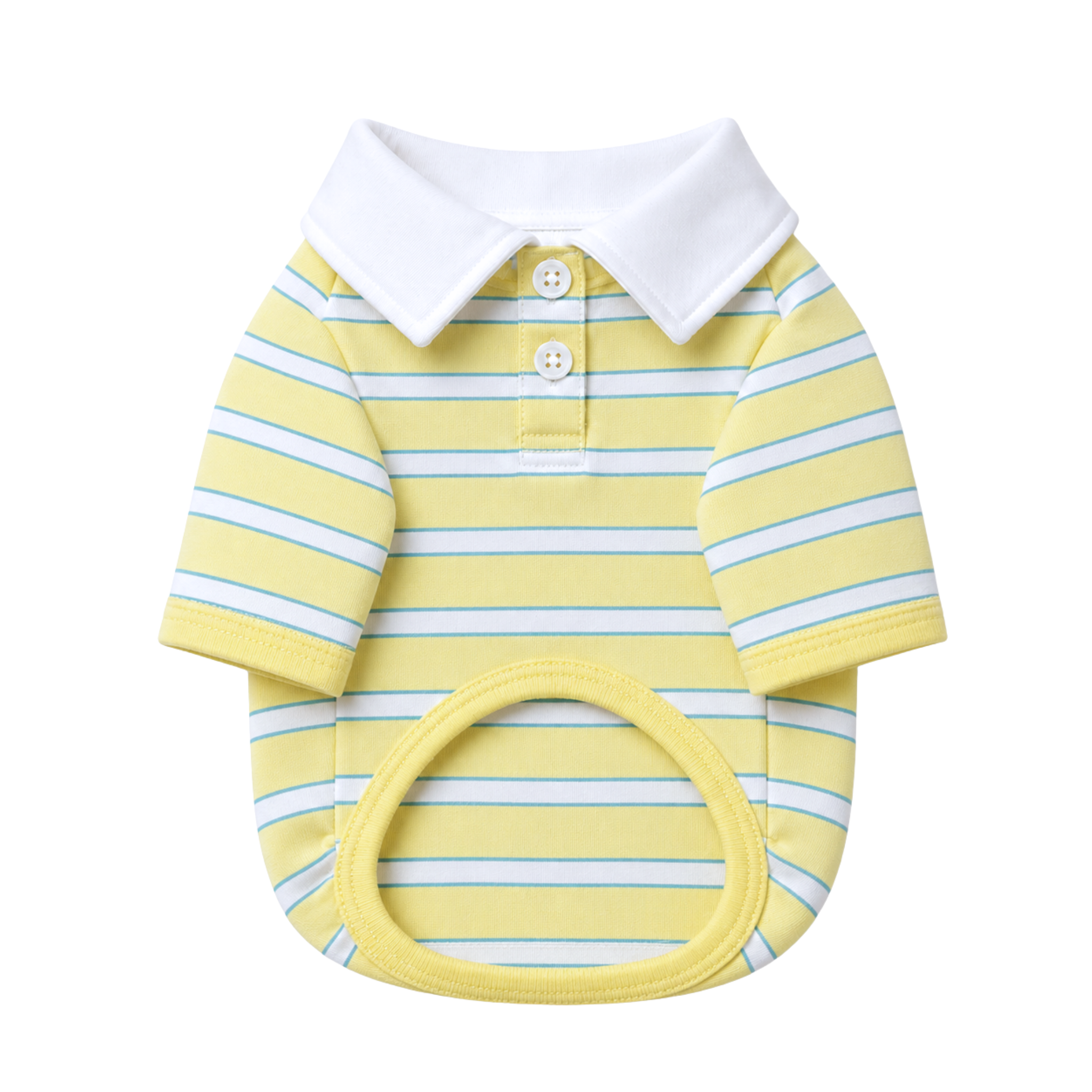 Striped Polo - Yellow