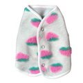 Manteau sans manches fraises