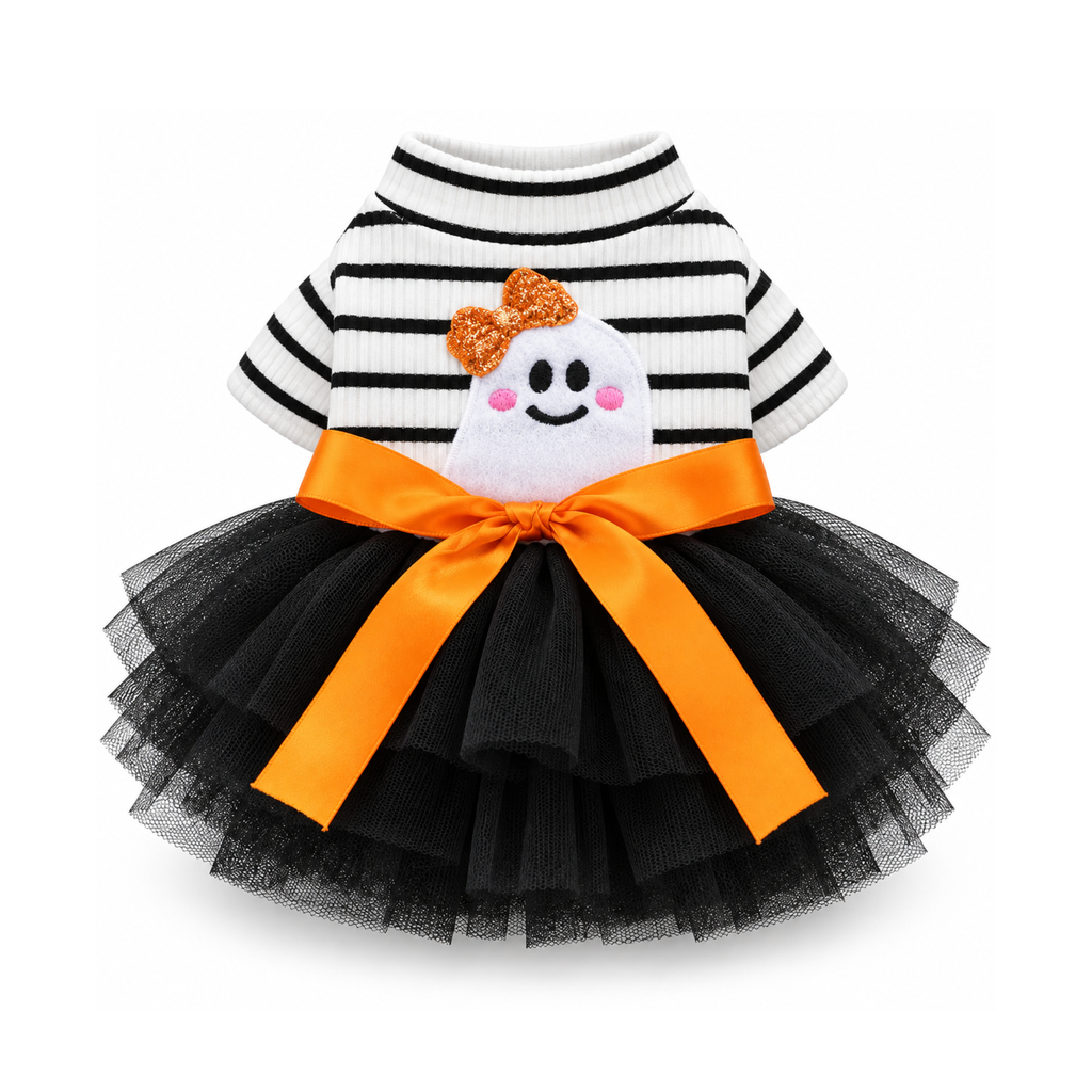 Spooky Stripes Tutu Dress