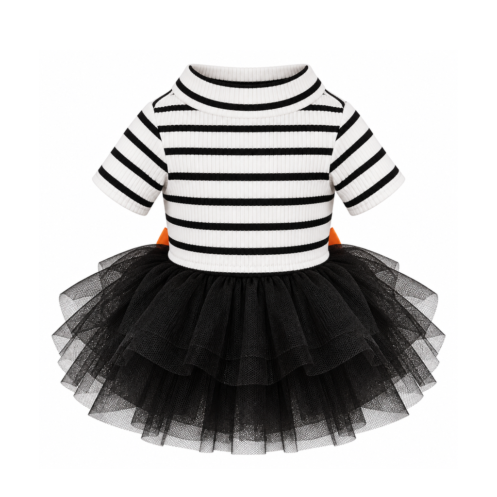 Spooky Stripes Tutu Dress