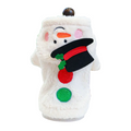 Snowman Fuzzy Button-Up Vest
