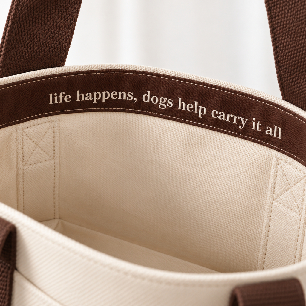 Lou the Chichi Canvas Tote Bag