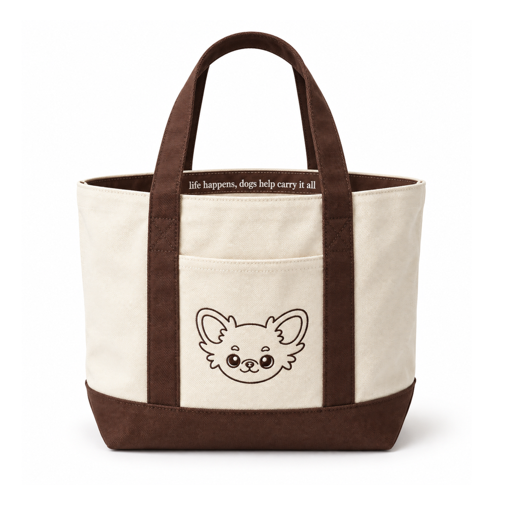 Lou the Chichi Canvas Tote Bag