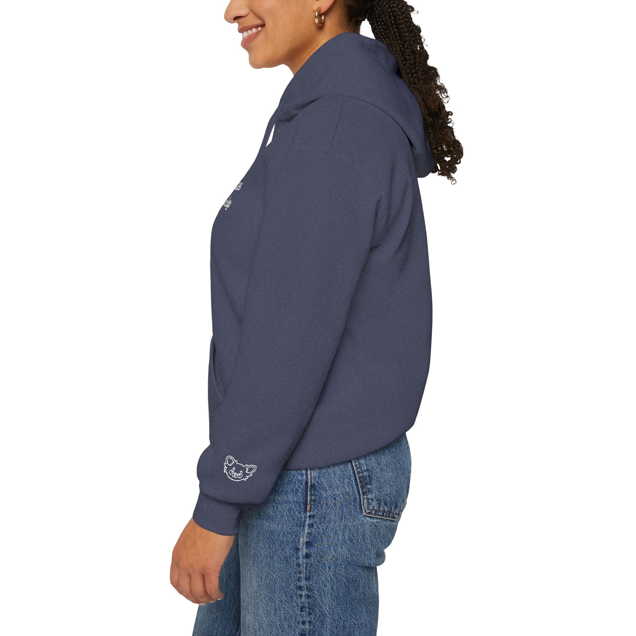 Hoodie “Life happens, dogs help” - Unisexe