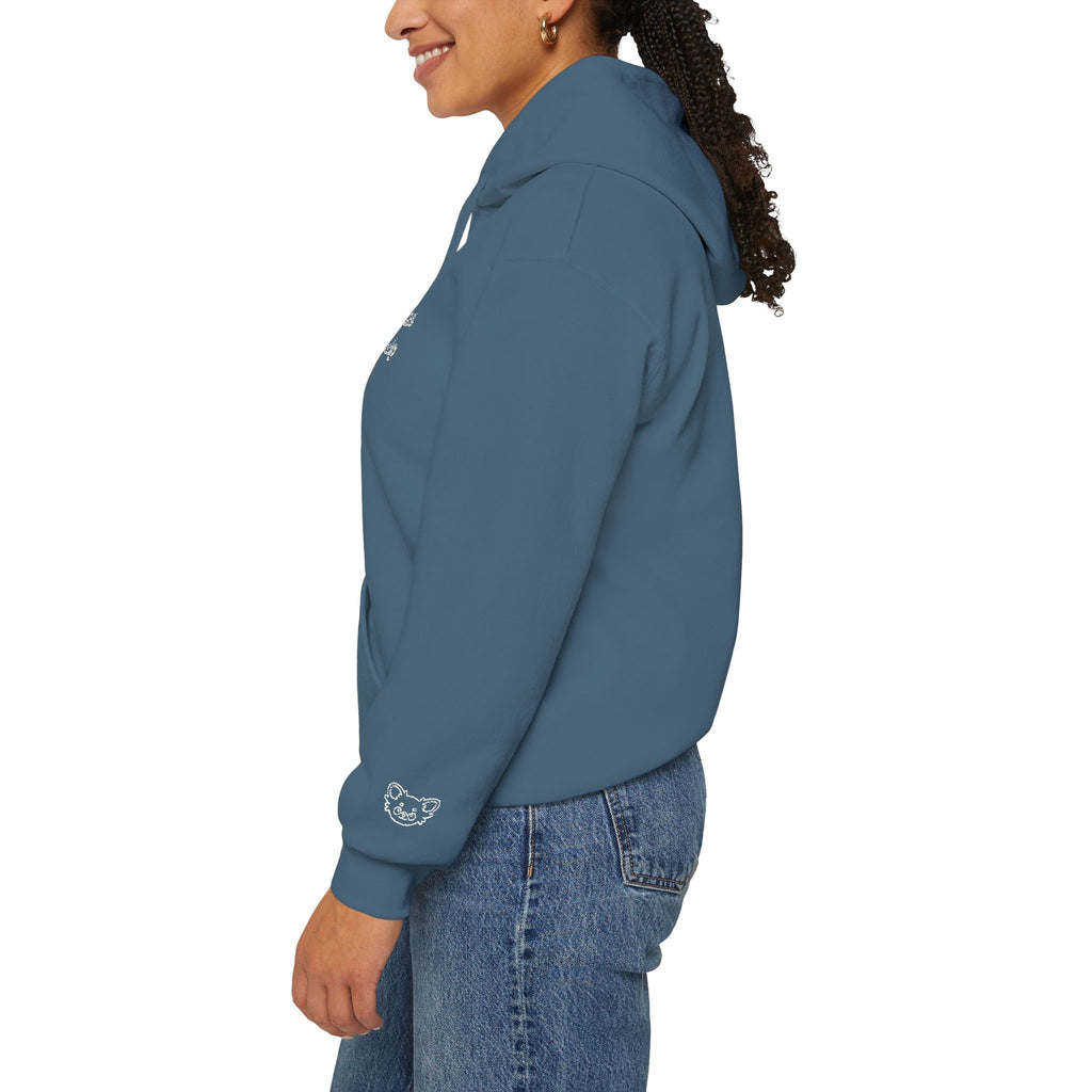 Hoodie “Life happens, dogs help” - Unisexe