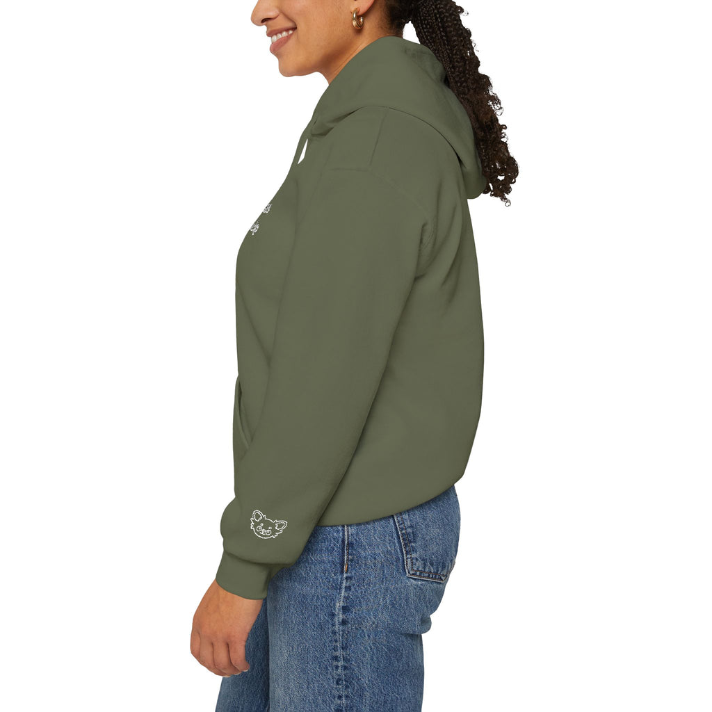 Hoodie “Life happens, dogs help” - Unisexe