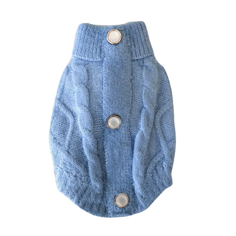 Blue Soft Knit Shirt
